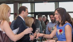 Attendees of a Hope foundation event talking
