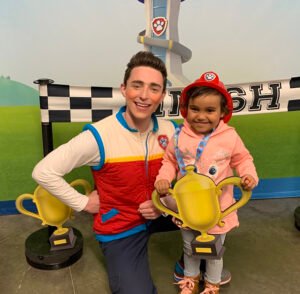 Photo of Naya Decker with paw patrol