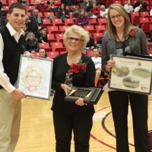 Award being Presented To A Woman