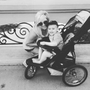Courtney Posing With Aiden