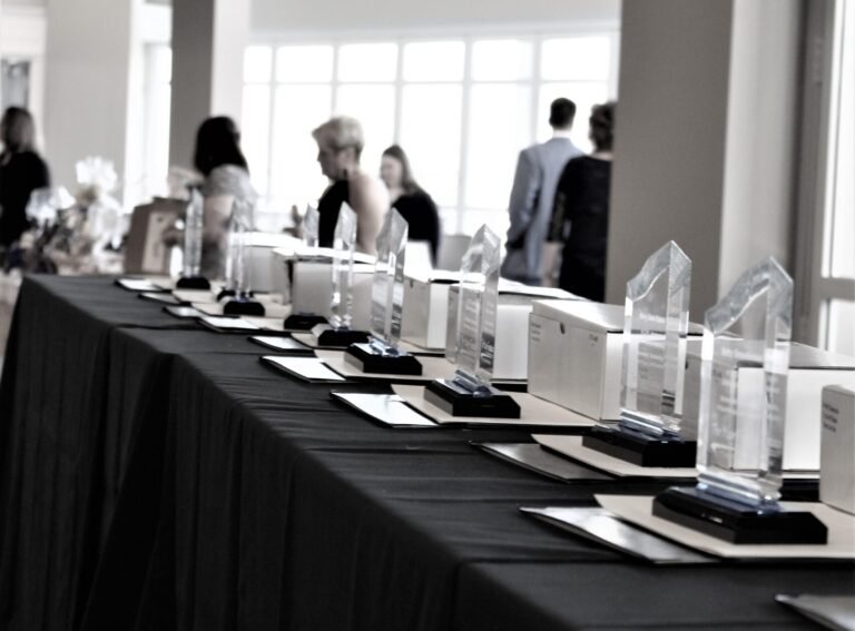 Table displaying community leader recognition awards